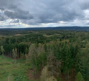 View from the lookout tower towards the northwest