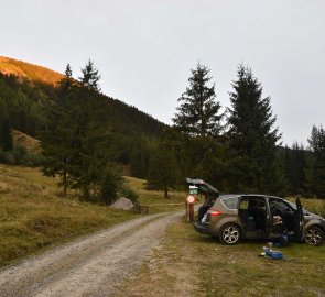 Parking at the barrier