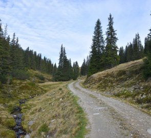 The road led to the saddle below Mount Bremstein