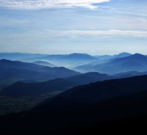 View from the top towards the east