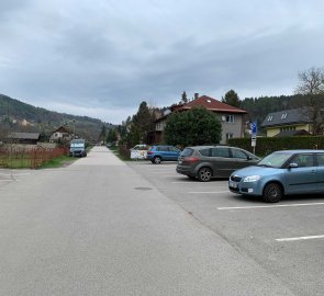 Parking in the village Malá Skála