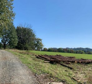 Beautiful landscape on the way to the castle