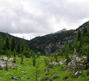 Krajina cestou na chatu Wiesberhaus