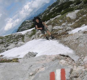 Horský chodník k chatě Simony Hütte