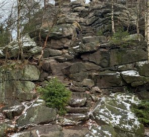 The end of the ascent to the Nine Rocks