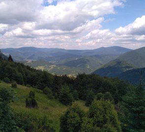 Malá Fatra z chodníku po Velkým Rozsutcem