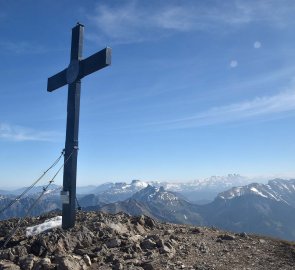 Vrcholový kříž Eisenerzer Reichenstein  2165 m n.m.