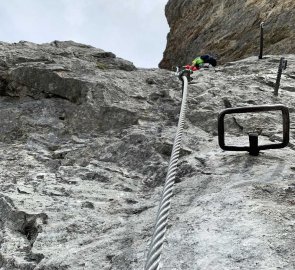 Ferrata Hans von Haidsteig - místy obtížnost D