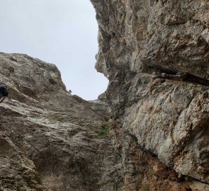 Ferrata Hans von Haidsteig - místy obtížnost D