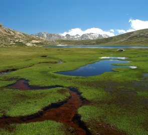 Horské jezero Nino na Korsice