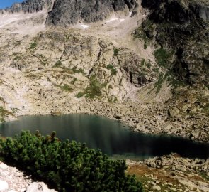 Batizovský štít a Batizovské pleso ve Vysokých Tatrách