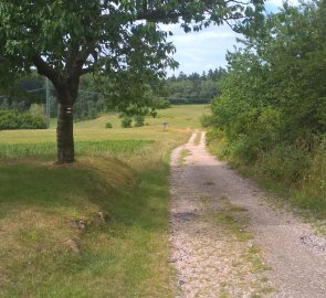 Značená cesta z obce Lhotky do Velkého Meziříčí