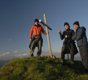 Vrchol hory Breiteckkoppe 2 144 m n. m. ve Wölzských Taurách