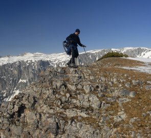 Návrat zpět po hřebeni Endriegel