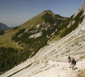 Hora Geisberg, na jejímž úbočí se nachází chata Klagenfurter Haus