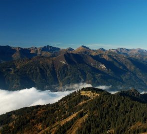 Seckauské Taury a inverze v údolí