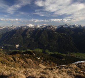 Podvečerní pohled na Seckauerské Taury