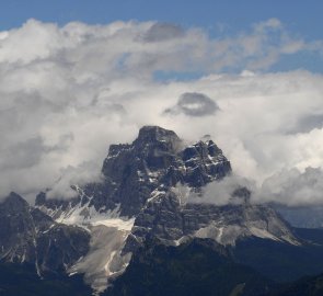 View of Monte Pelmo 3 168 m above sea level.