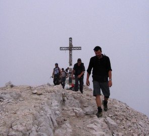 Top of the mountain Tofana di Rozes 3 225 m above sea level.