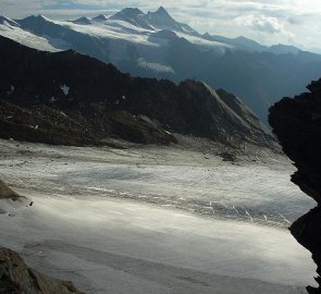 Grossglockner během výsupu na Klein Muntanitz