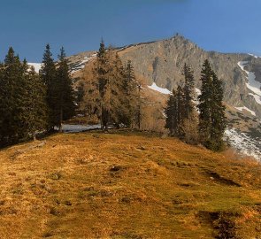 Pohoří Veitsch Alpe od horní stanice lanovky