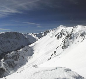 Pohled na Hochschwab a údolí Seetal