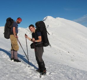 Stoupáme na Ďumbier 2 046 m n. m., nejvyšší horu Nízkých Tater