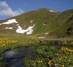 Jezero Moar See a Breiteckkoppe ve Wölzských Taurách