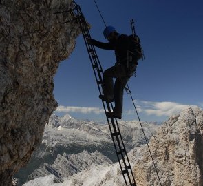 Descent from the top of Cristallo di Mezzo