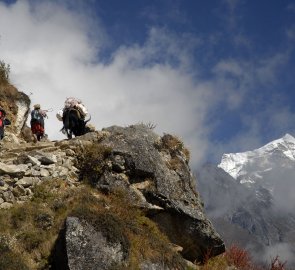 Cesta z Namche Bazar do hor