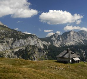 Salaš Hasenwilzing H. během sestupu, zde je možné doplnit zásoby vody