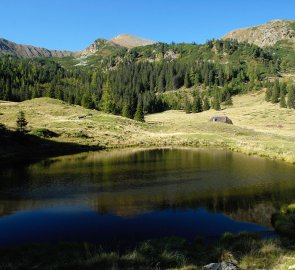 Údolí u salaše Obere Boden Alm