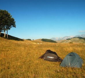 Bivak u osady Trsa v Národním parku Durmitor