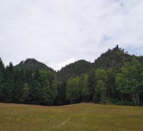 Pohled na Mariinu vyhlídku během návratu do Jetřichovic