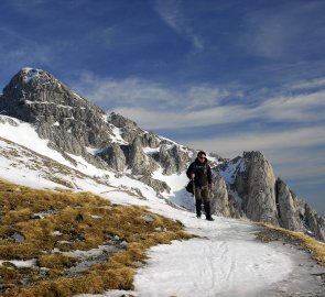 Sestup z hory Hochtrum po plošině Wildfeld