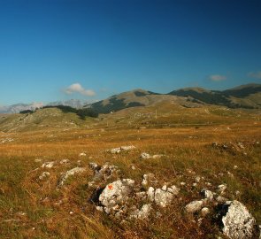 Pivská planina near the settlement Trsa