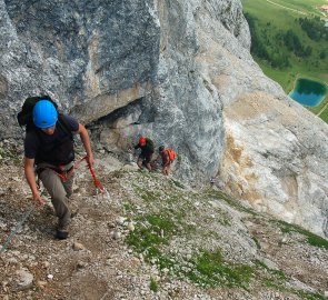 Ferrata dei Fianzieri na hoře Colac