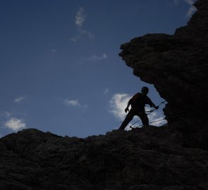 Descent on the Ivano Dibona ferrata