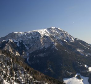 Pohled na Heukuppe v pohoří Raxalpe