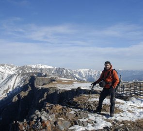 Na vrcholu hory Windgrube 1 809 m n. m.