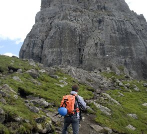 Starting point of the ferrata - very vertical