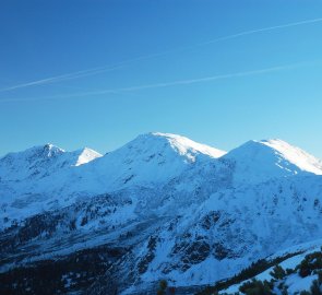 Hory Seckauer Zinken, Maieranger Kogel a Brandstätter Kogel během výstupu na hřeben Seckauských Taur