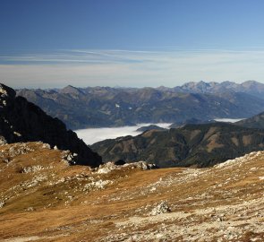 Pohled ze sedla na Seckauské Taury