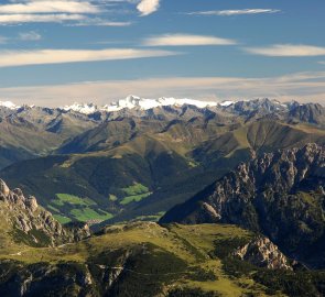 View of Gross Venediger from the Rifugio G.Lorenci mountain hut