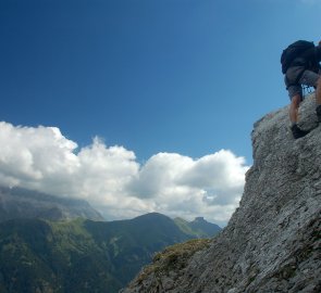 Ferrata dei Fianzieri on Mount Colac