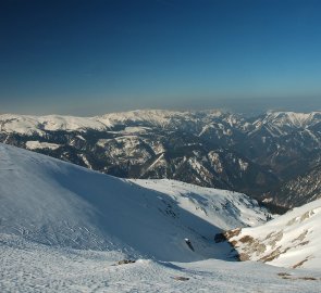 Pohledna Raxalpe a Schneealpe