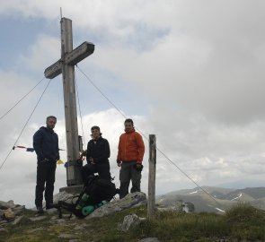 Vrchol hory Hohenwart 2 363 m n. m. ve Wölzských Taurách