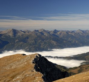 Pohled z vrcholu na Seckauské Taury