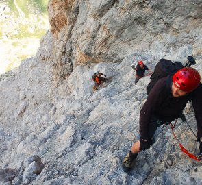 Ferrata Giovanni Lipella v Dolomitech