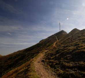 Poslední metry k vrcholu Polster 1 910 m n. m.